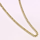 Micro Cuban Link Chain - 3mm - Gold Vermeil