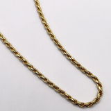 Rope Chain - 3mm - Gold Vermeil (Diamond Cut)