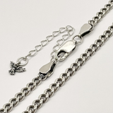 Micro Cuban Link Chain - 3mm - Sterling Silver