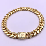 Miami Cuban Link Bracelet - 8mm - Gold Vermeil