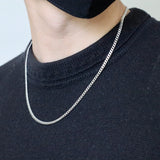 Micro Cuban Link Chain - 3mm - Sterling Silver
