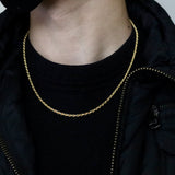 Rope Chain - 3mm - Gold Vermeil (Diamond Cut)