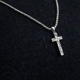 Olive Branch Cross Pendant - Sterling Silver