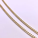 Micro Cuban Link Chain - 3mm - Gold Vermeil