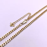 Micro Cuban Link Chain - 3mm - Gold Vermeil