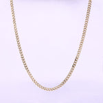 Micro Cuban Link Chain - 3mm - Gold Vermeil