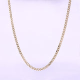 Micro Cuban Link Chain - 3mm - Gold Vermeil