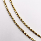 Rope Chain - 3mm - Gold Vermeil (Diamond Cut)