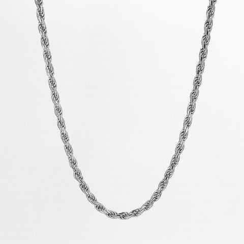 Rope Chain - 3mm - Sterling Silver (Diamond Cut)