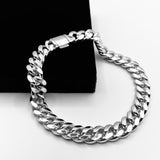 Miami Cuban Link Bracelet - 8mm - Sterling Silver