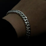 Miami Cuban Link Bracelet - 8mm - Sterling Silver