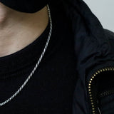 Rope Chain - 3mm - Sterling Silver (Diamond Cut)