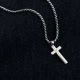 Olive Branch Cross Pendant - Sterling Silver