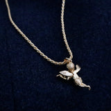 Tommy Gun Cupid Pendant - Gold Vermeil