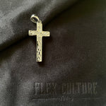 Olive Branch Cross Pendant - Sterling Silver