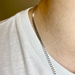 Micro Cuban Link Chain - 3mm - Sterling Silver